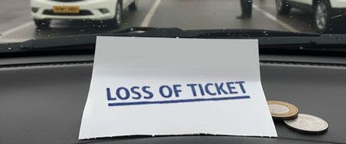Charges for loss of parking ticket